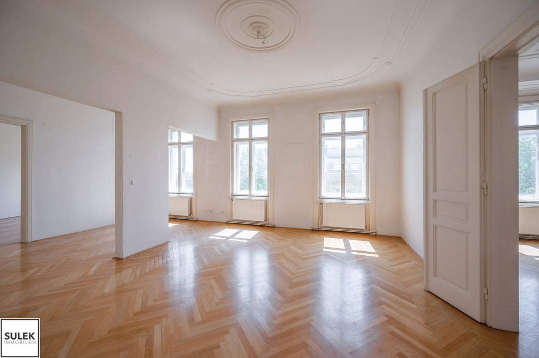 Elegante 4/5 Zimmer Altbauwohnung mit separater Küche, 2 Bädern - gut geschnitten &amp; modern ausgestattet!
