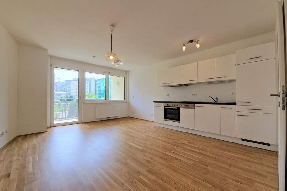 Lichtdurchflutete 1-Zimmer-Neubauwohnung mit großer Süd-Loggia (Ab Juni), Wohnung-miete, 999,99,€, 1030 Wien 3., Landstraße