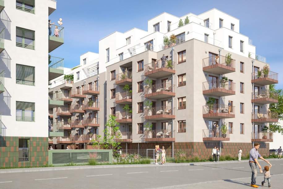FORSTHAUS - DACHGESCHOSS, Neubau Erstbezug - 2 Zimmer mit Freifläche Nähe Donaukanal (FH73), Wohnung-kauf, 240.000,€, 1200 Wien 20., Brigittenau