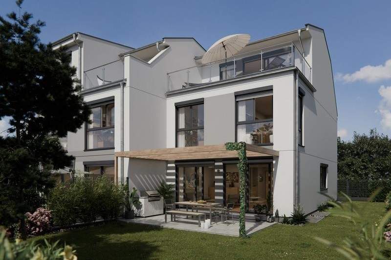 Erstbezug! Luxuriöse Doppelhaushälfte 300 Meter entfernt von der Alten Donau, Haus-kauf, 1.294.900,€, 1220 Wien 22., Donaustadt