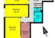 3-Zimmer-Loggia-Wohnung mit Garagenplatz in zentraler Grünruhelage!