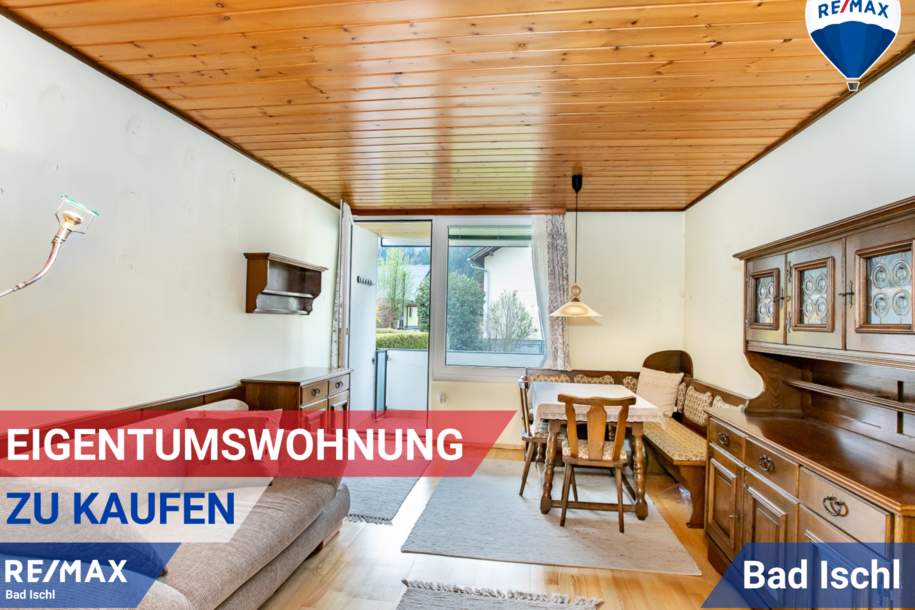 Gut geschnittene 2-Zimmer-Eigentumswohnung mit Süd-Loggia und Einzelgarage in sonniger Lage von Bad Ischl/Reiterndorf, Wohnung-kauf, 180.000,€, 4820 Gmunden