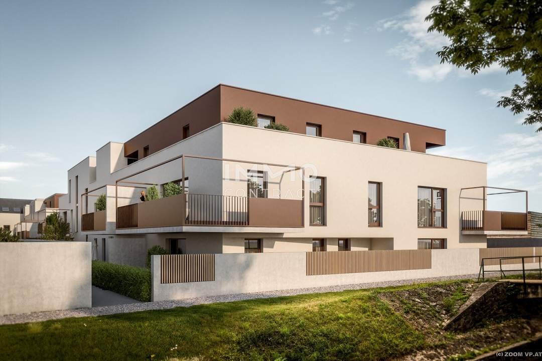 Erstbezug 2-Zi Wohnung mit Garten, Terrasse &amp; Garage in Langenlois