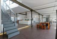 Einzigartiges Penthouse-Loft und 230m² Dachterrassen-Oase Nähe UNO-City inklusive 50m² Ausbaureserve