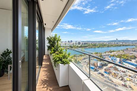 Elevated Living with Iconis Danube Views and Swimmingpool: DANUBEFLATS:, Wohnung-miete, 1.598,96,€, 1220 Wien 22., Donaustadt