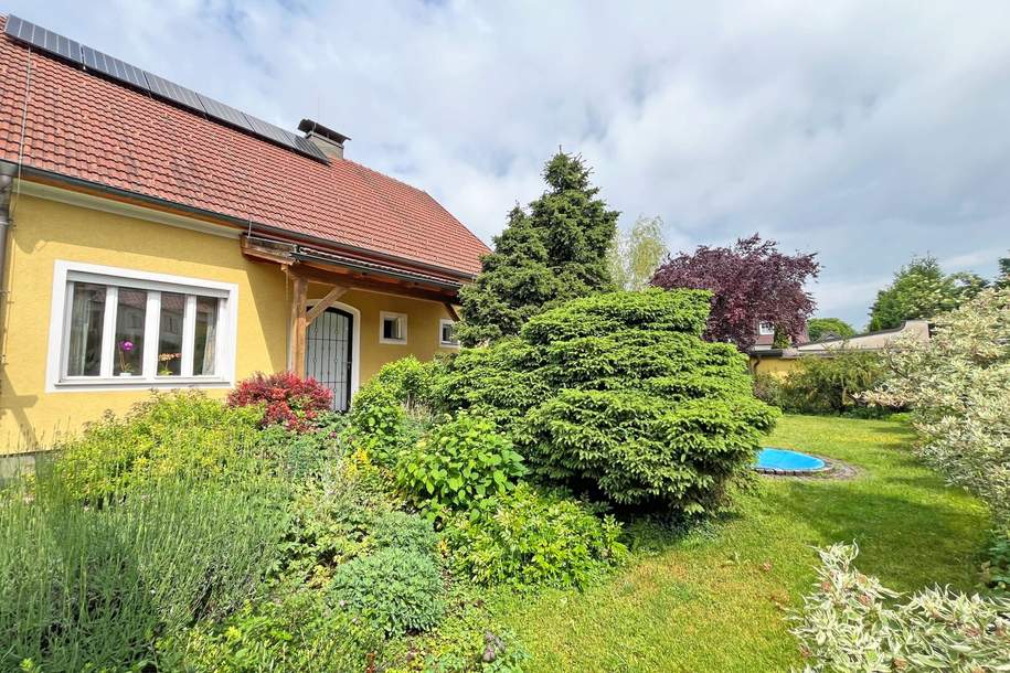 Keine Hochwasserbeeinträchtigung! Charmantes Wohnrefugium mit parkähnlichem Garten im Westen Tullns, Haus-kauf, 470.000,€, 3435 Tulln