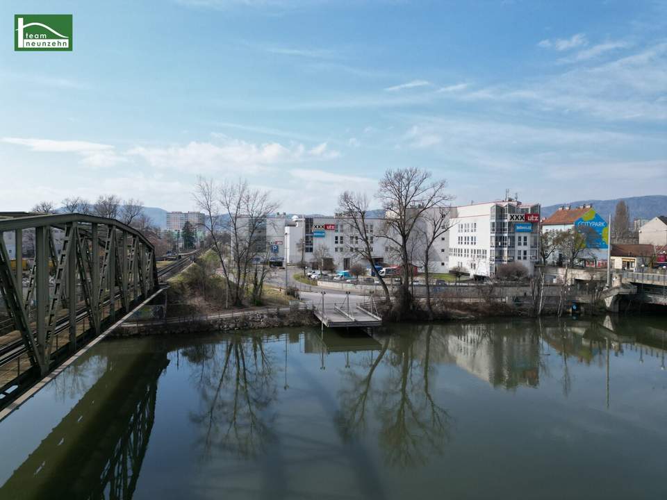 ANLEGERHIT gelangt zum Verkauf !!! Direkt an der Mur stehen derzeit schöne 1-3 Zimmer Wohnungen mit sonnigem Balkon zum Verkauf. - WOHNTRAUM