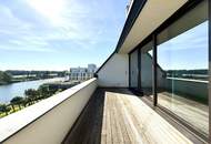 ERSTBEZUG MIT BADESTEG AM WASSER: Ruhelage mit Fernblick über die Donau I großzügige Terrassen & geräumige Wohnküche