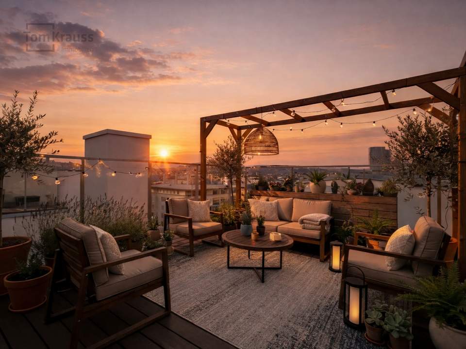 FREIRAUM ÜBER DEN DÄCHERN – ELEGANTE 3-ZIMMER-WOHNUNG MIT DACHTERRASSE