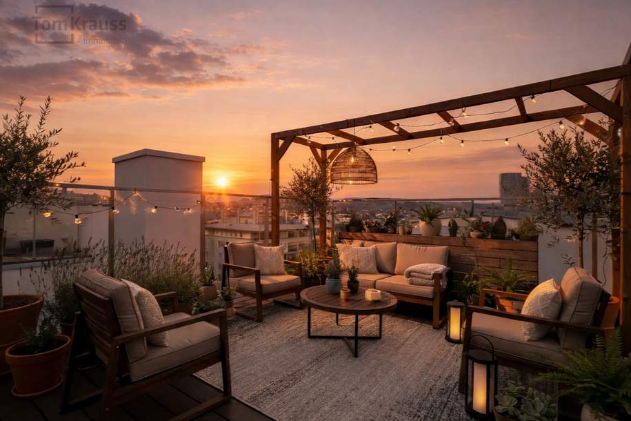 FREIRAUM ÜBER DEN DÄCHERN – ELEGANTE 3-ZIMMER-WOHNUNG MIT DACHTERRASSE, Wohnung-kauf, 925.000,€, 1200 Wien 22., Donaustadt