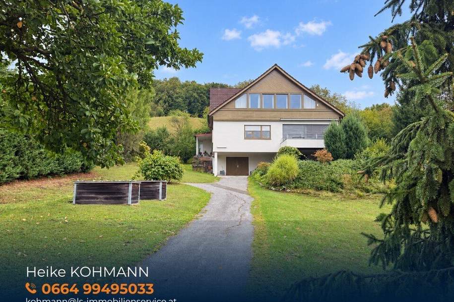 Großzügig wohnen in sonniger Aussichtslage – modernisiertes Haus mit ca. 225 m² Wohnfläche, Haus-kauf, 495.000,€, 8082 Südoststeiermark