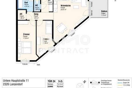 Das Lanzerl, Wohnung-kauf, 280.000,€, 2326 Bruck an der Leitha
