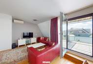 Drei-Zimmer-Dachgeschoß-Wohnung mit 15m²-Terrasse nahe Siegesplatz/Asperner Löwe