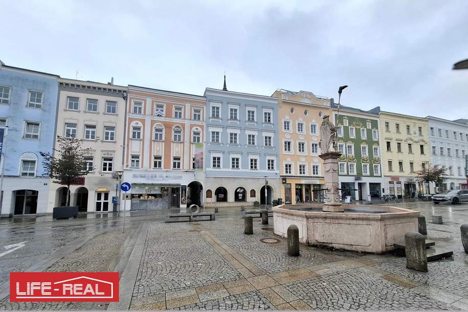 Exklusives Geschäftslokal in bester Lage: Historisches Ambiente im Herzen von Ried, Gewerbeobjekt-miete, 2.880,00,€, 4910 Ried im Innkreis