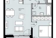 Möblierte 2 Zimmer mit Loggia, Fitness &amp; Sauna im Haus nahe UNO-City / VIC!