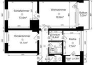Perfekte Raumaufteilung! Balkon und Aufzug! Genießen Sie die Vorzüge einer Wohnung im obersten Stockwerk! Ruhige Siedlungslage am Bindermichl Linz!