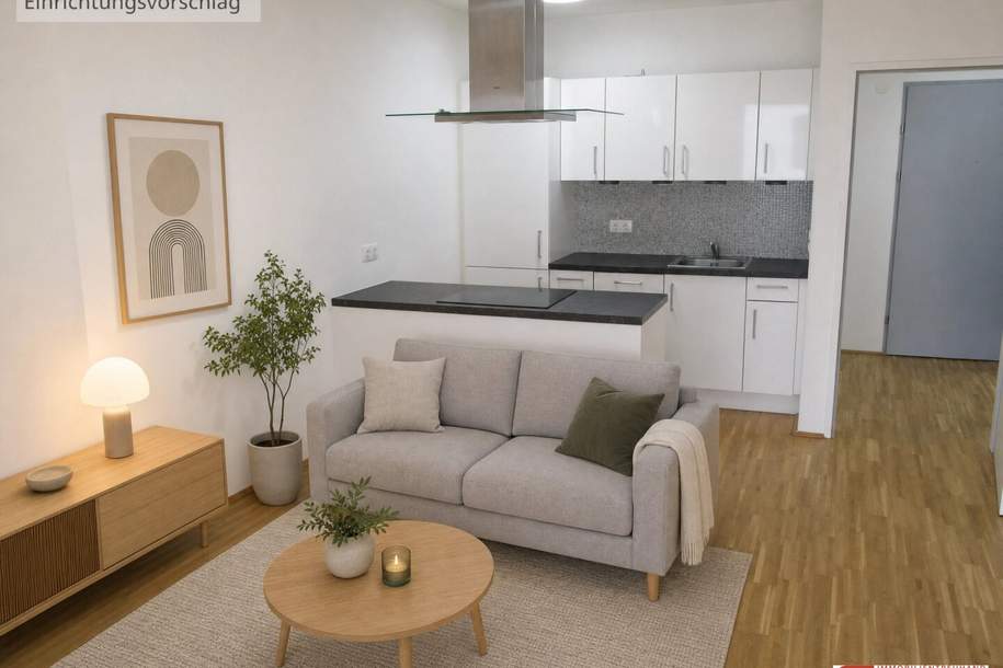 Schönes Wohnen in einer zwei Zimmer Wohnung mit ruhigem Balkon im Hof, Wohnung-miete, 1.049,00,€, 1210 Wien 21., Floridsdorf
