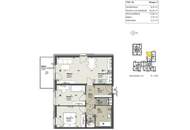 Geförderte 3-Zimmer Mietwohnung mit Süd-Balkon - Hochwertige Ausstattung - St.Pölten/ Teufelhof - 1 Stellplatz inklusive - Wohnraumlüftung