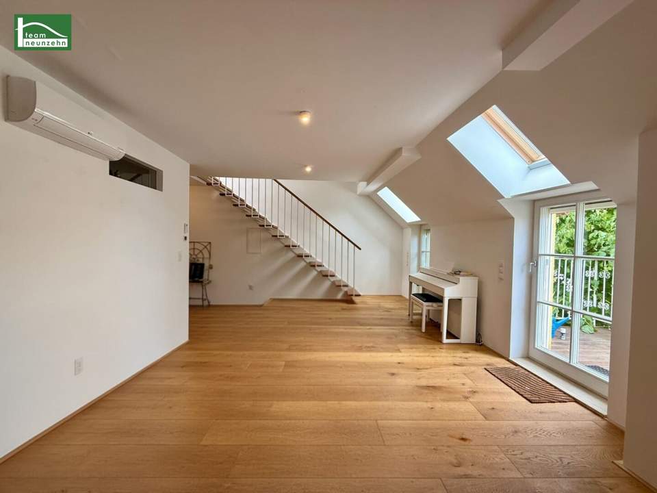 Maisonette mit Flair: 3-Zimmer-Wohnung mit Balkon & Dachterrasse in 1130 Wien - JETZT ANFRAGEN