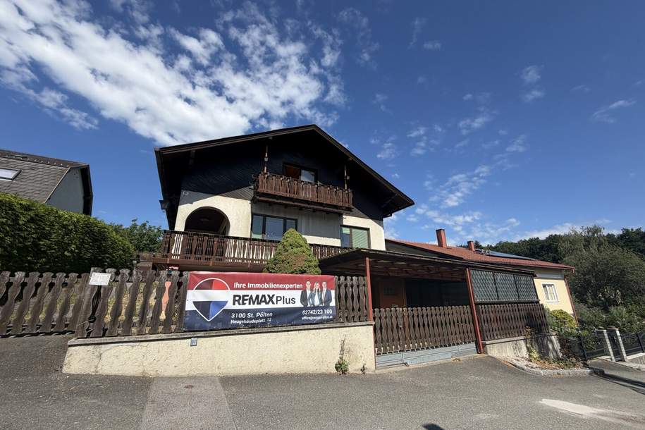 Viel Potenzial für die ganze Familie – Einfamilienhaus mit herrlicher Aussicht in Oberwölbling, Haus-kauf, 320.000,€, 3124 Sankt Pölten(Land)