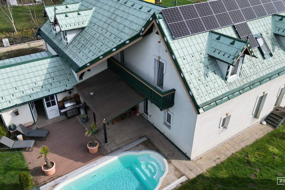 Exklusives Einfamilienhaus mit Pool, großem Garten und Doppelgarage | ZELLMANN IMMOBILIEN, Haus-kauf, 2384 Mödling