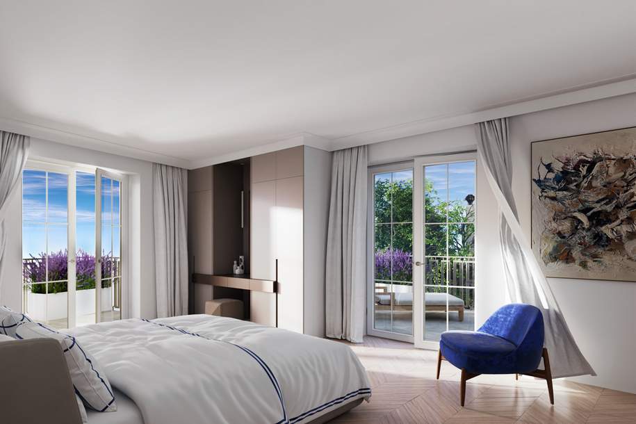 Grand Living: Stilvolle 3-Zimmer-Residenz mit Pool und Noblesse - Palais &amp; Villa, Wohnung-kauf, 1190 Wien 19., Döbling