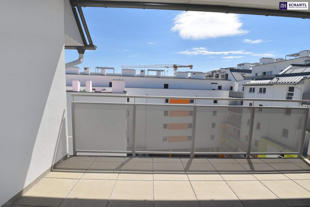 Klein, aber oho! 2-Zimmer mit großer Loggia im Innenhof!