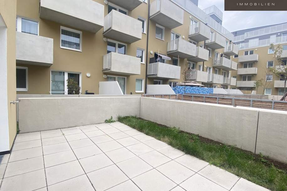 | AB SOFORT VERFÜGBAR | INNENHOF | 2 ZIMMER | ASPERNSTRASSE U2 | GARTEN | NEUBAU | ABSTELLRAUM, Wohnung-miete, 899,29,€, 1220 Wien 22., Donaustadt