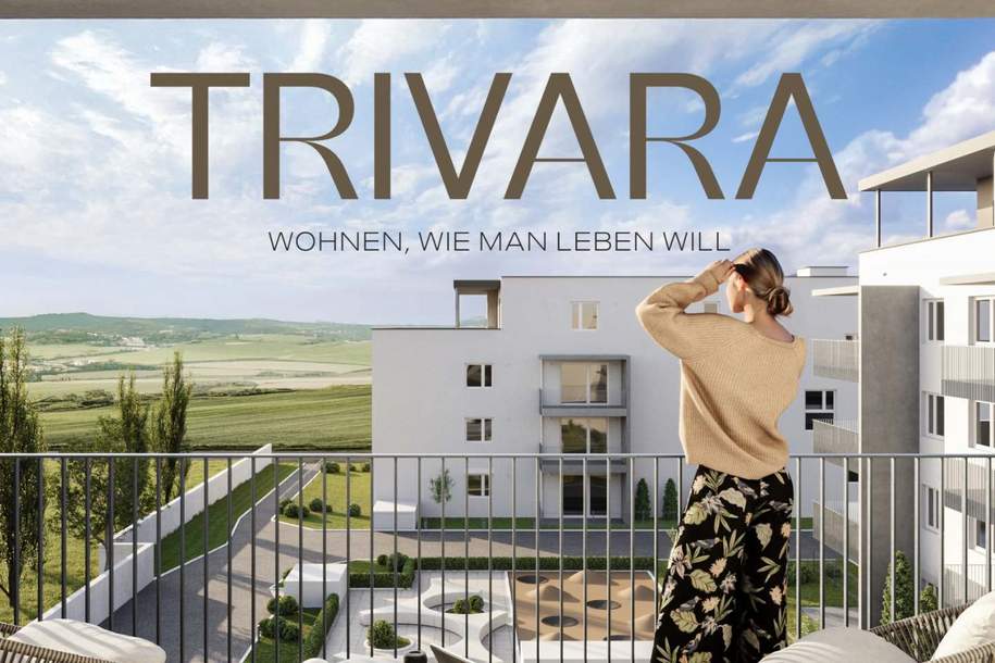 TRIVARA - Wohnen, wie man leben will - 2 Zimmer Balkonwohnung D-22, Wohnung-miete, 715,00,€, 9020 Klagenfurt(Stadt)