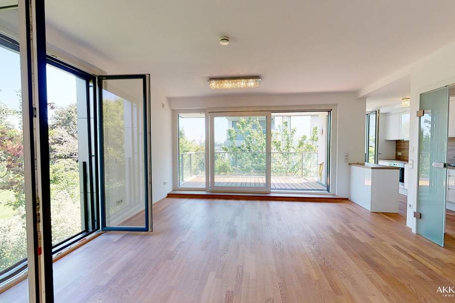 Helle Terrassenwohnung inklusive Pool, Weinkeller, Fitness- und Wellnessbereich, Wohnung-miete, 2.499,82,€, 1190 Wien 19., Döbling