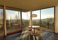 Architektentraum in West-Hanglage mit Blick auf den Thermenort, den Waldrand im Rücken