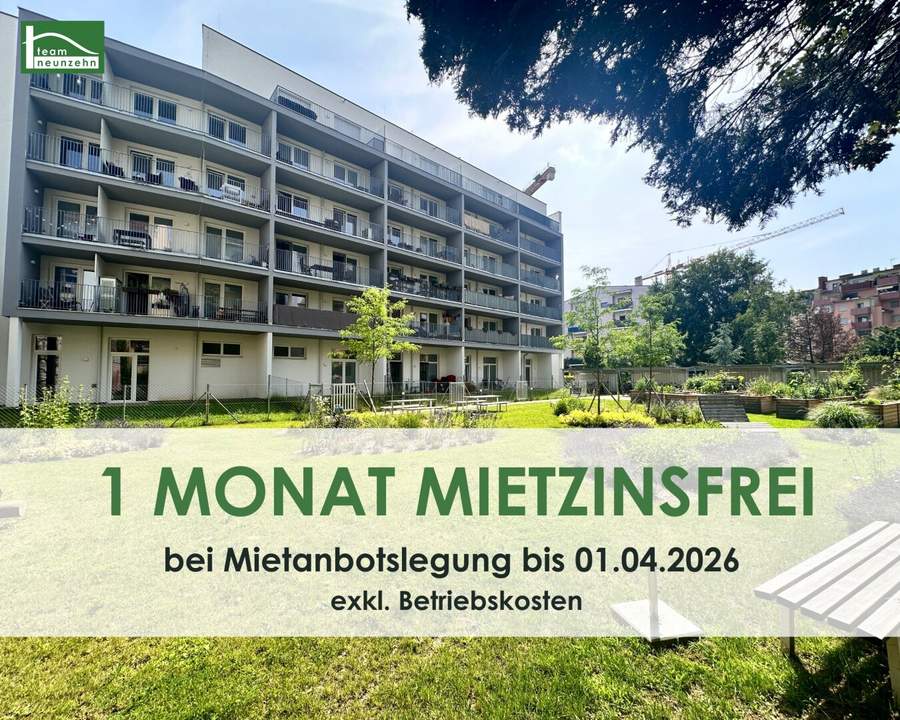 Urban wohnen, grün leben - Moderne 2-Zimmer-Wohnung in zentraler Lage - JETZT ANFRAGEN