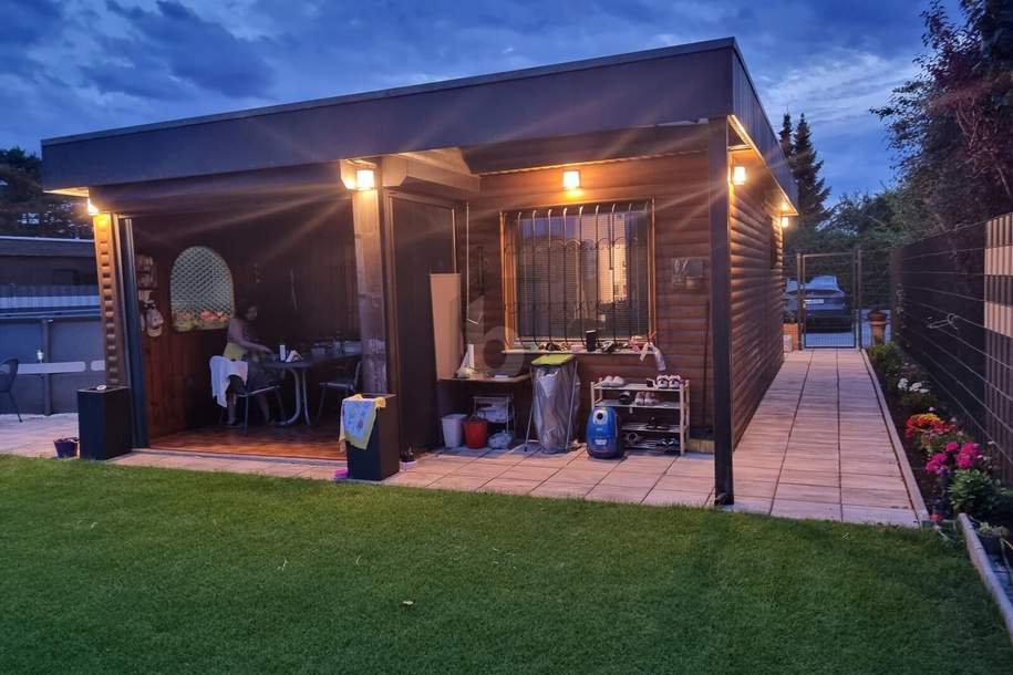 IHR RÜCKZUGSORT IM GRÜNEN: KLEINGARTENHAUS MIT POOL, GRILLPLATZ UND GARTENPARADIES, Haus-kauf, 169.000,€, 2601 Wiener Neustadt(Land)