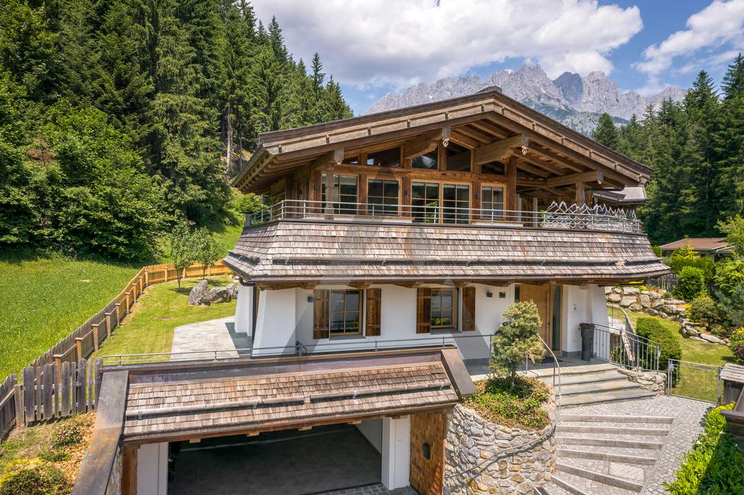 Miete: Chalet idyllisch gelegen am Waldrand mit traumhaften Kaiserblick