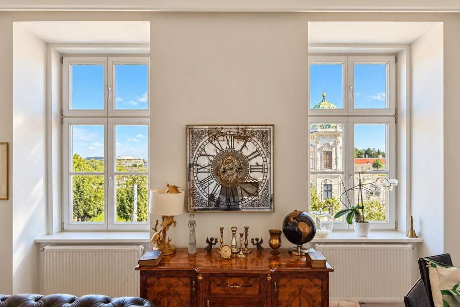 Hochwertig-sanierte Altbauwohnung mit direktem Blick aufs BELVEDERE!, Wohnung-kauf, 1.990.000,€, 1040 Wien 4., Wieden