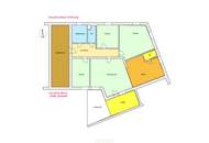 4 Zimmer Wohnung 97 m² mit kleinem Garten und Sichtglas Kaminofen