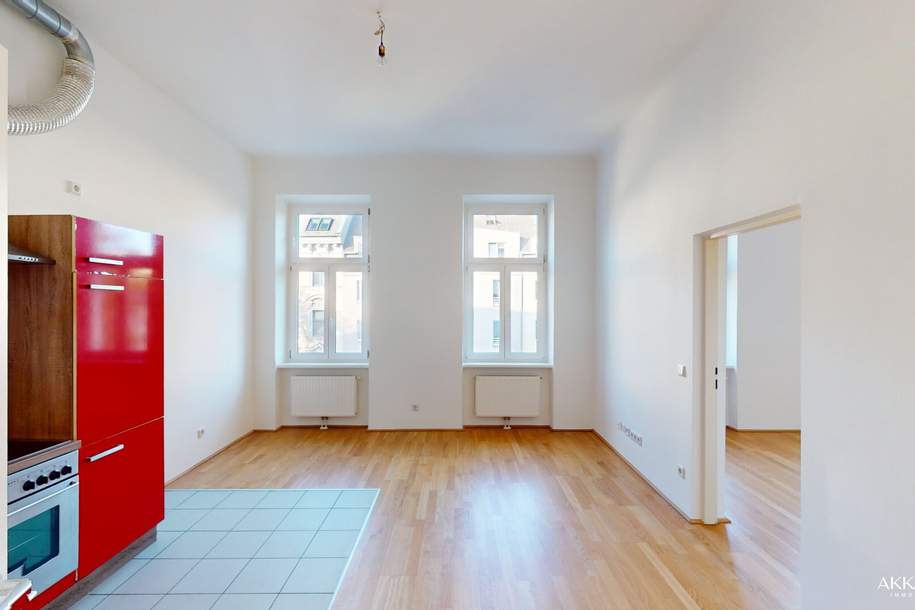 Helle 2-Zimmer Altbauwohnung, Wohnung-miete, 749,62,€, 1100 Wien 10., Favoriten