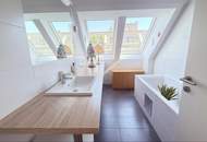 Oswaldgasse: Oberstes Stockwerk, 18m² TERRASSE und hofseitig ruhig! Klimaanlage!