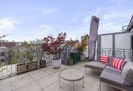 Stilvolle Dachgeschoßwohnung auf zwei Ebenen mit Außenflächen im begehrten 18. Wiener Gemeindebezirk