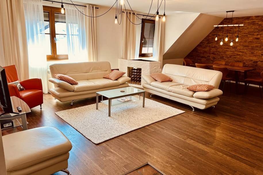 Lichtdurchflutetes Dachgeschoss in Mondsee – 5 Zimmer, Wintergarten &amp; Kachelofen, Wohnung-kauf, 549.500,€, 5310 Vöcklabruck