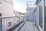 ++Lerche 33++ Außergewöhnlicher 4 Zimmer Dachgeschoss-Erstbezug mit Balkon und Terrasse