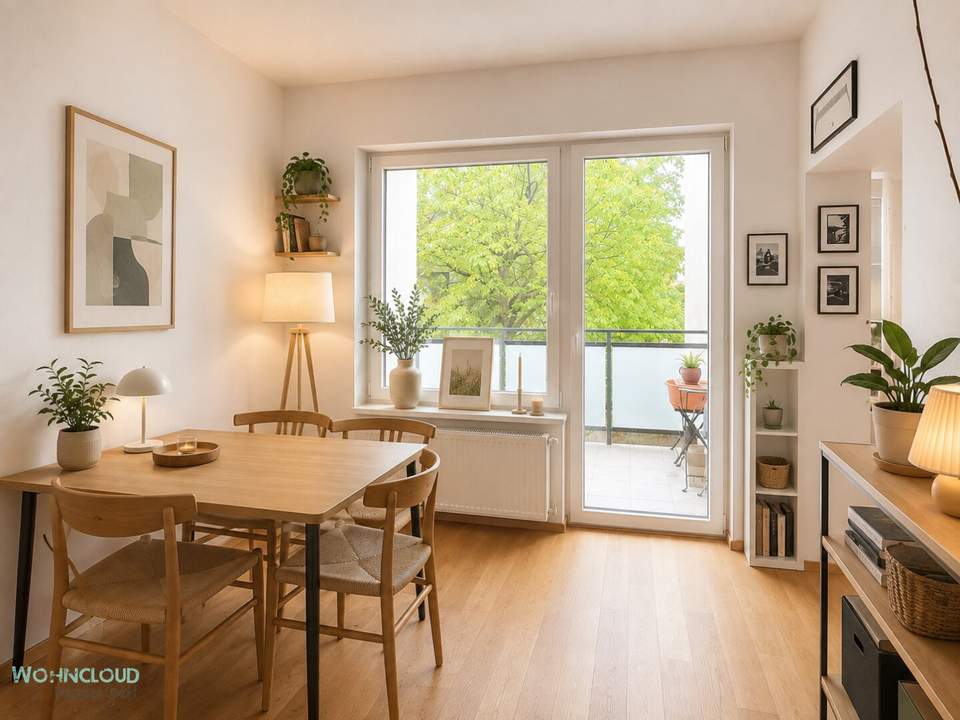 36,74 m²- ARCHITEKTENWOHNUNG MIT SEELE, RAUM und BALKON. 5% RENDITE