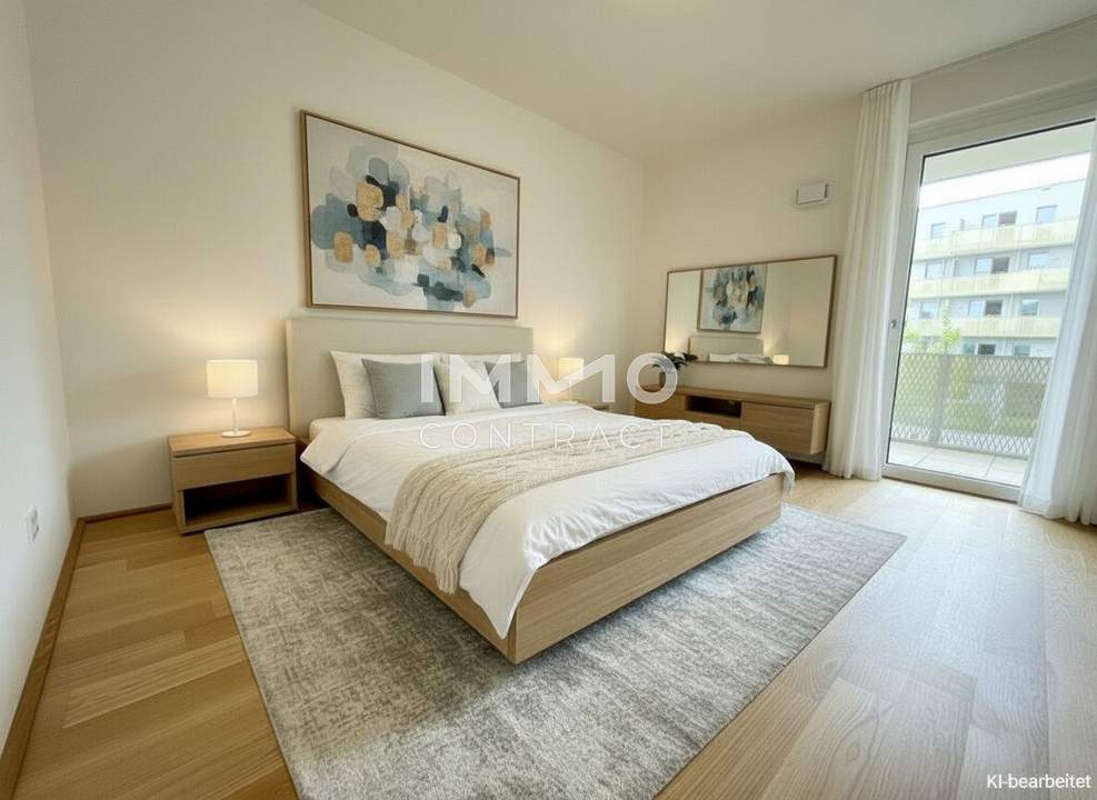 Durchdachte 2-Zimmer Wohnung mit großem Balkon – provisionsfreier Erstbezug!