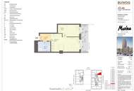 Modernes Wohnen im Marina Tower – 2-Zimmer-WG mit Loggia und direkter U2-Anbindung