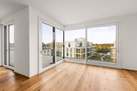 Einmalig. Erhaben. Atemberaubend: Penthouse mit 350m2 Terrasse direkt am Wasser, Wohnung-kauf, 1190 Wien 19., Döbling