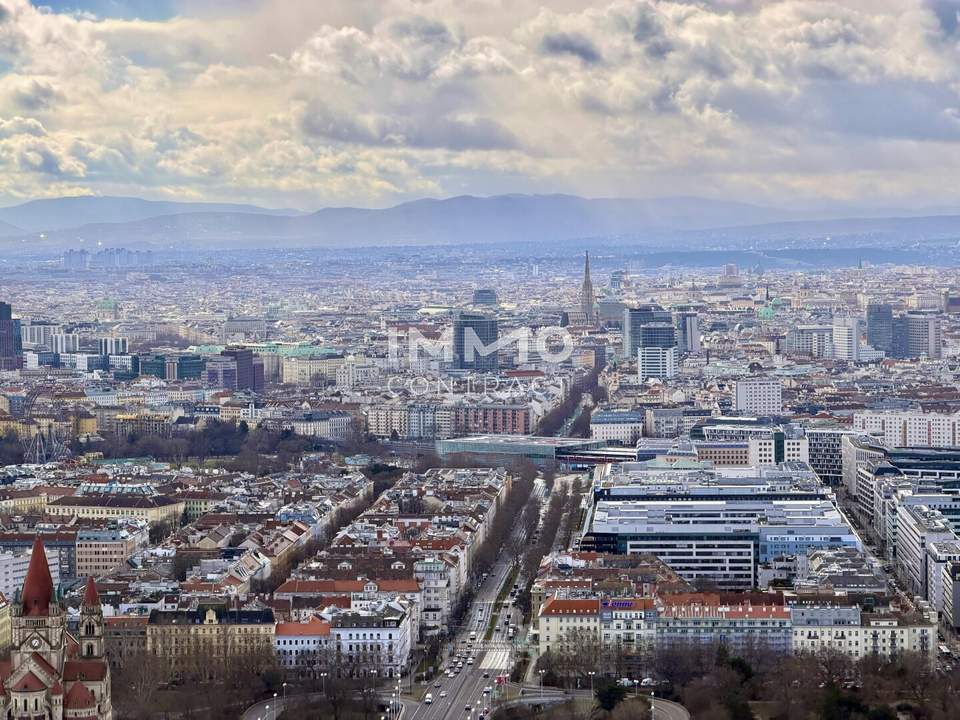 Zwischen Stephansdom und Kahlenberg: 47. Etage - DC2 Tower