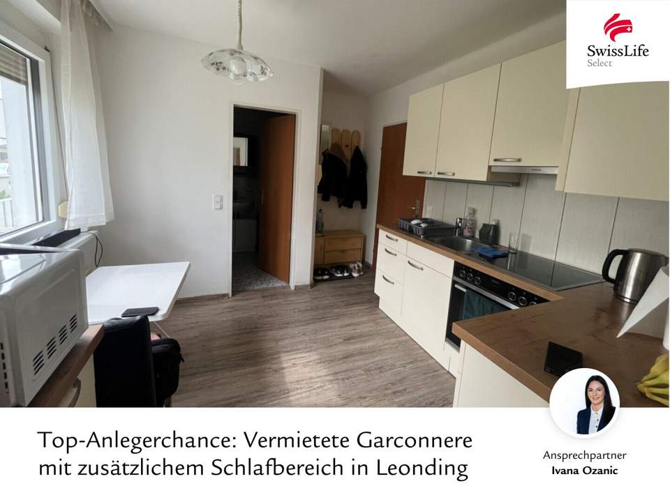Top-Anlegerchance: Vermietete Garcionnere mit zusätzlichem Schlafbereich in Leonding