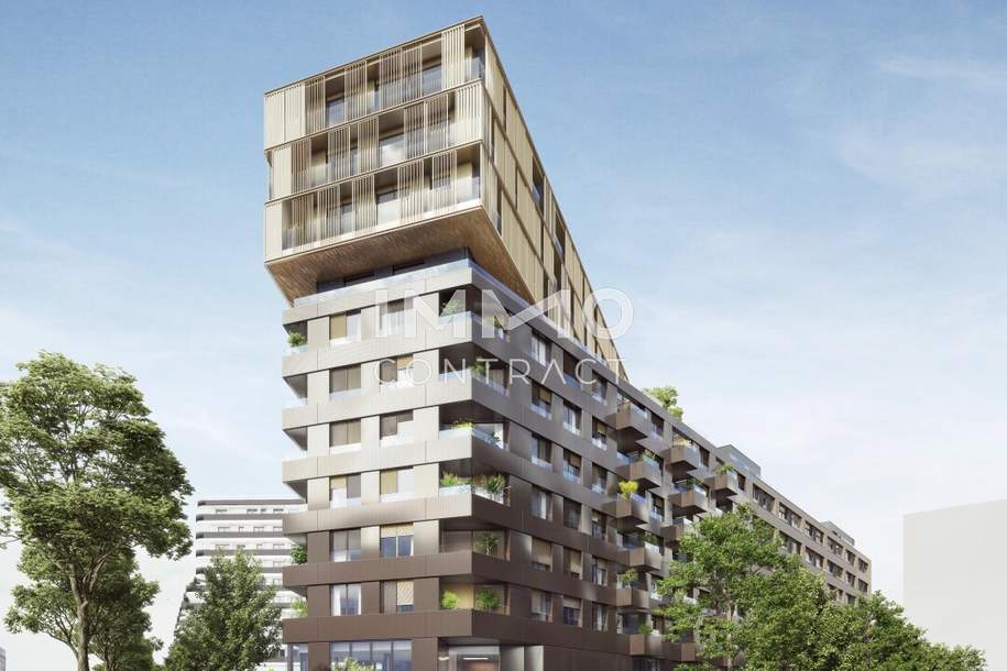 Hauptbahnhof: Erstbezug - Exklusive 2-Zimmer-Neubauwohnung, Wohnung-miete, 1.210,00,€, 1100 Wien 10., Favoriten