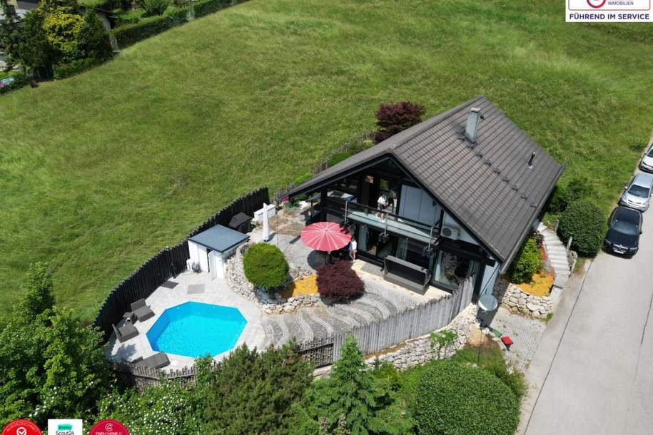 Luxuriöses HUF-Haus in Klosterneuburg, Maria Gugging – Exklusives Wohnen im Einklang mit der Natur!, Haus-kauf, 1.200.000,€, 3400 Tulln