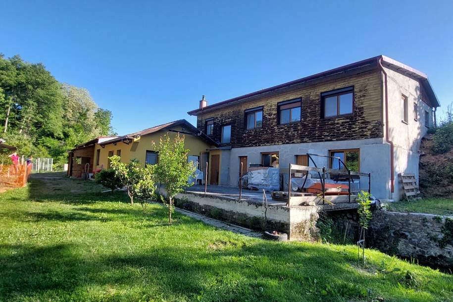 Idyllisches Landhaus mit Stallungen und eigenem Bachlauf, Haus-kauf, 330.000,€, 7311 Oberpullendorf